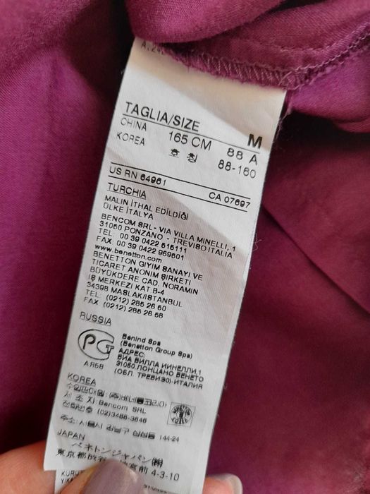 Blusa/Cardigan, United Colors Of Benetton, M/38, rosa