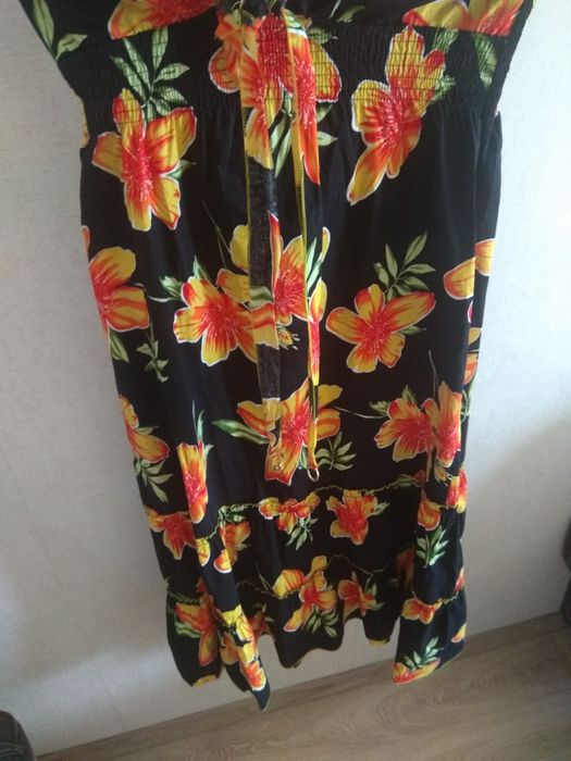 XXL Bawełna Maxi sukienka Kafuni