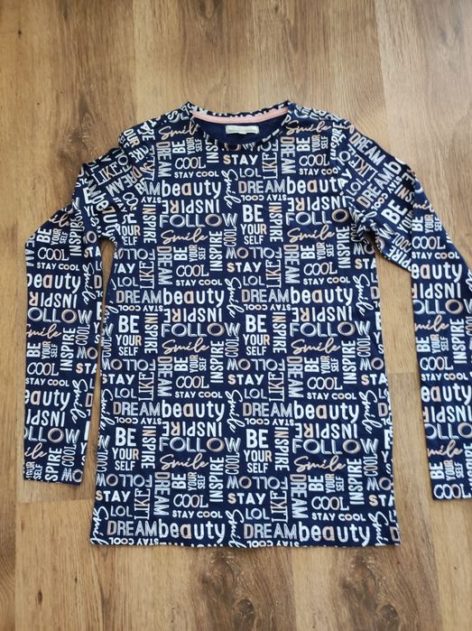 Fajna włoska bluzka na długi rękaw 152-158