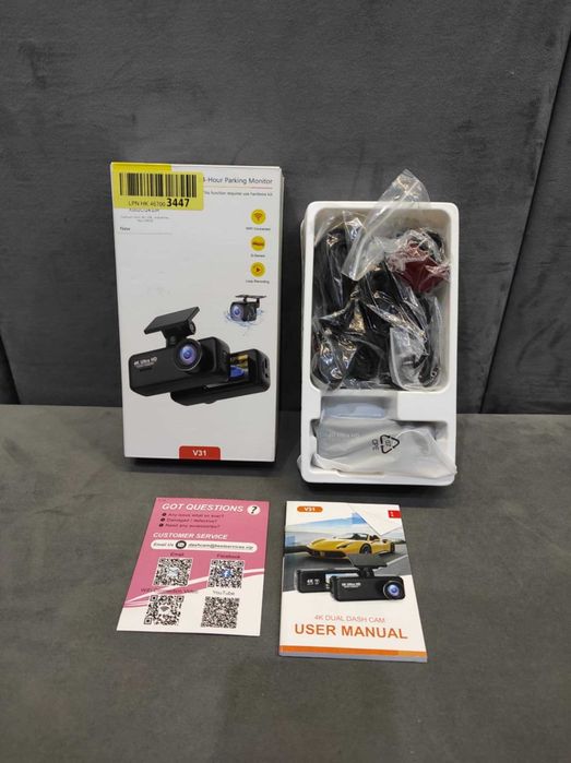Kamera samochodowa WIDEOREJESTRATOR V31 64GB, 4K. DUAL