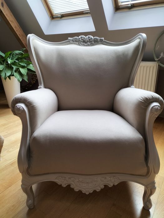 Fotel ludwikowski glamour po renowacji