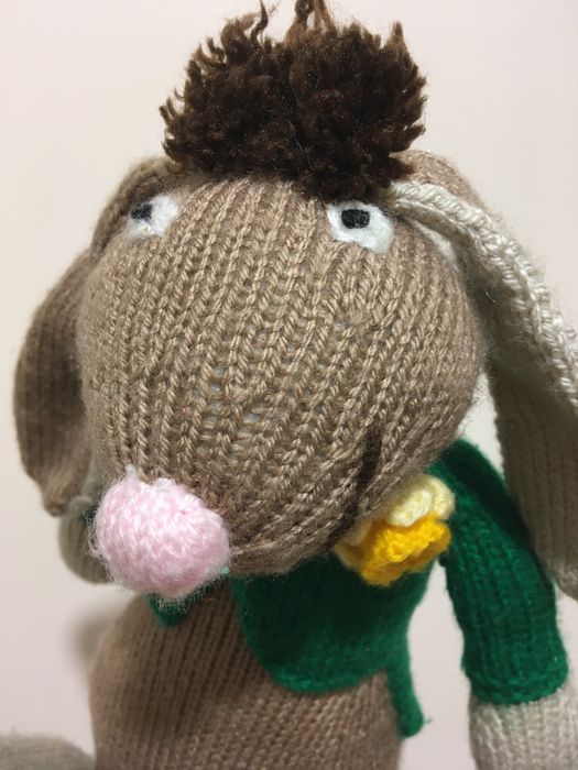 Вязанная игрушка. Заяц.