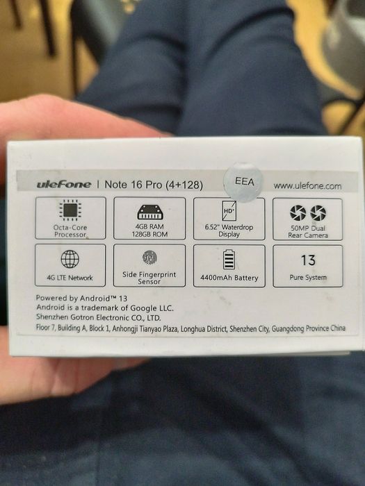 Smartfon ulefone note 16 pro