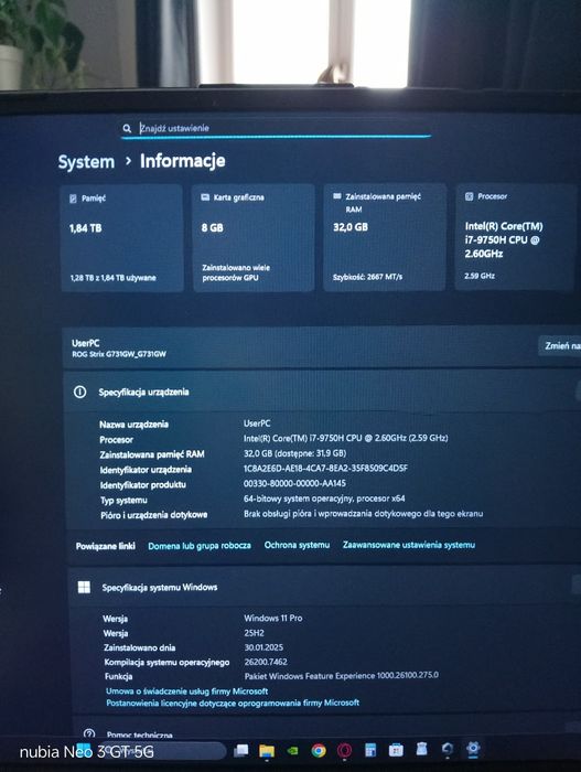 Asus rog strix scar iii laptop gamingowy
