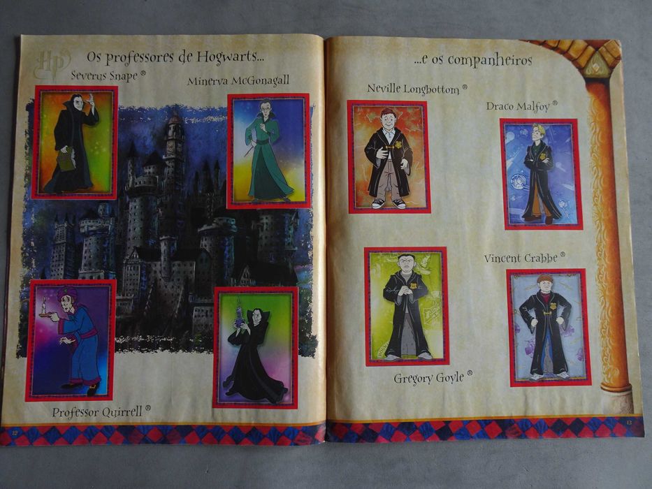 Caderneta de cromos Harry Potter Panini (faltam 5 cromos)