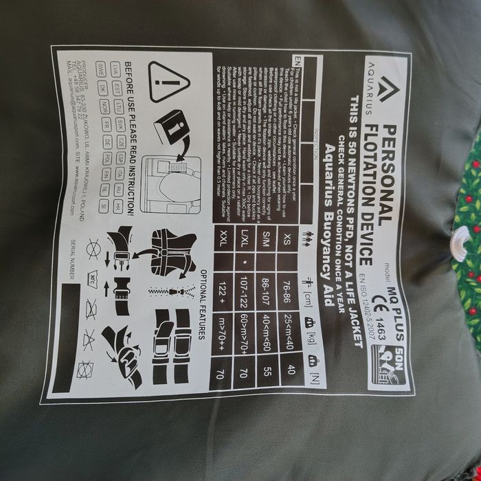 Kamizelka Aqarius kajak L/XL sup