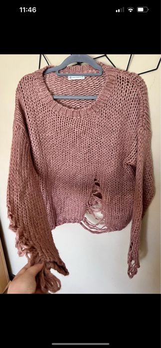 Sweter mięsisty damski