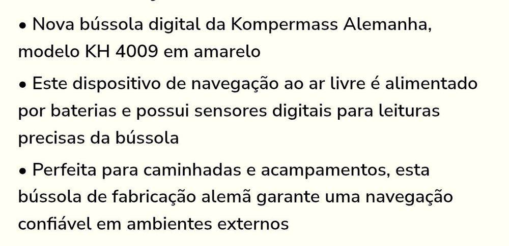 Bússola digital KH 4009