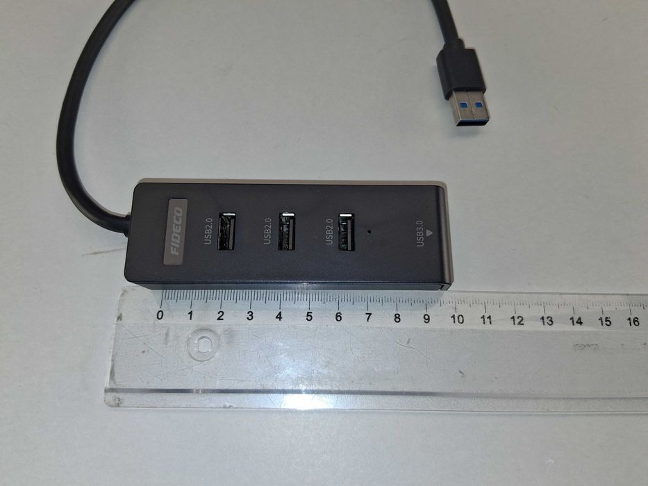 M014 FIDECO Hub USB 4-Porty 3x USB 2.0 i 1x USB 3.0 Rozdzielacz