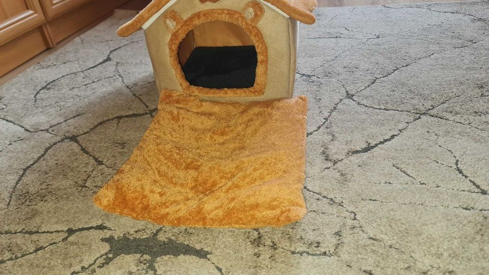 Domek dla kota z materiału