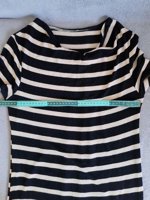 Bluzka w pasy ze złotą nitką