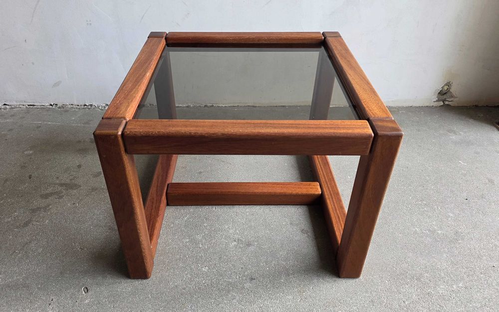 Stolik kawowy Mid-Century Modern,lite drewno.Lata 60