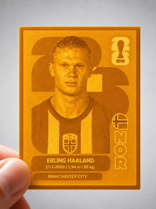 Craques World Cup 2026 – Figurinhas Panini Style - Impressão 3D