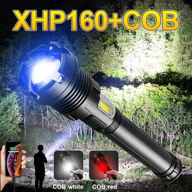 LATARKA Akumulatorowa Mocna Jasna LED COB USB MEGA ZOOM XH P 160