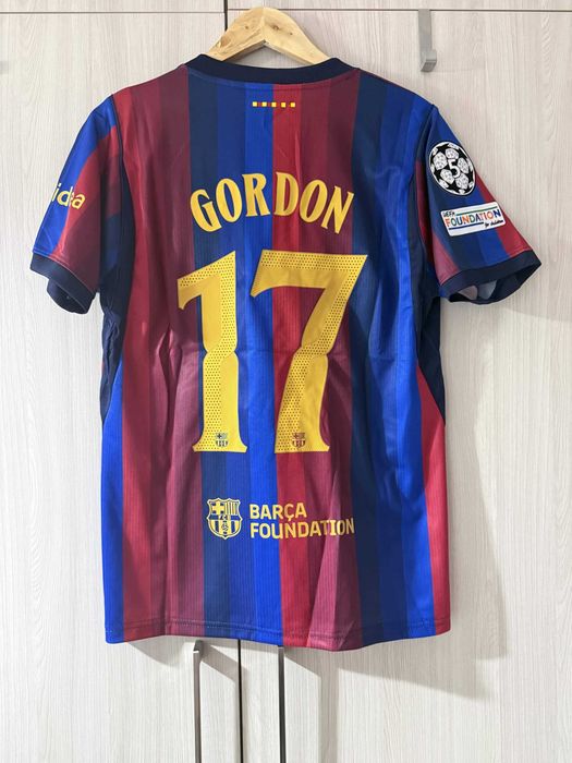 Koszulka piłkarska FC Barcelona GORDON 26/27 rozmiar S domowa Liga Mistrzów
