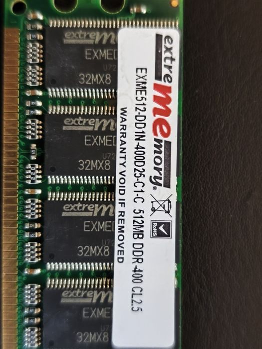 Memória DIMM-DDR 400Mhz  512Mb -184pin