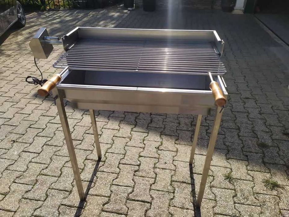Grelhador/churrasqueira/assador inox 80 cms