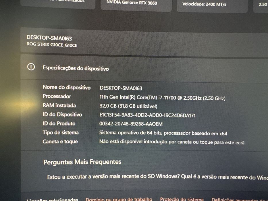 Vendo computador ROG