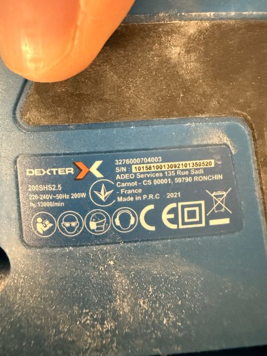 Dexter lixadora  200SHS2.5