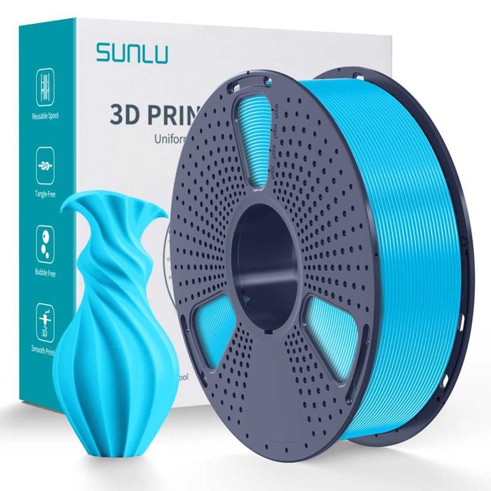 Філамент (Пластик для 3D-друку) SUNLU PLA Sky Blue 1,75 мм 1 кг
