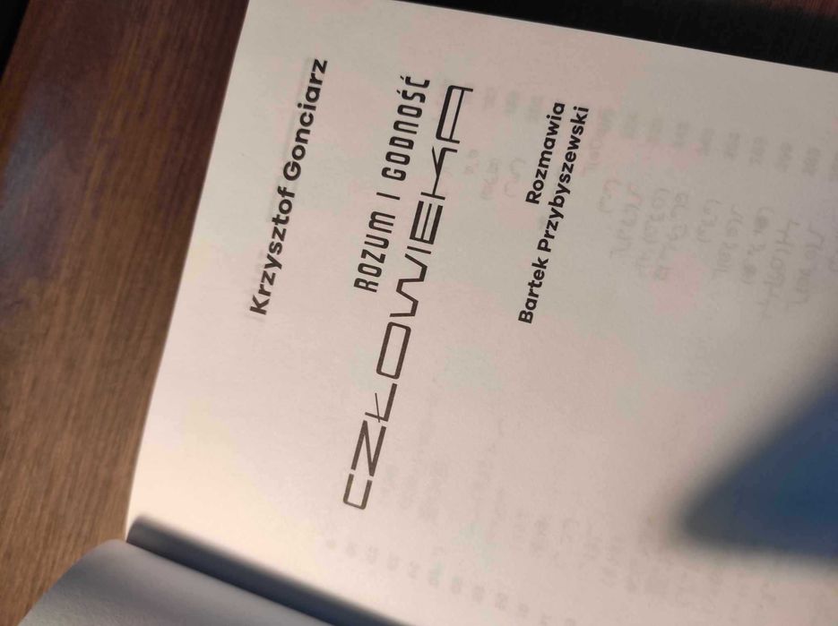 AUTOGRAF Rozum i Godność Człowieka - RIGCZ Gonciarz