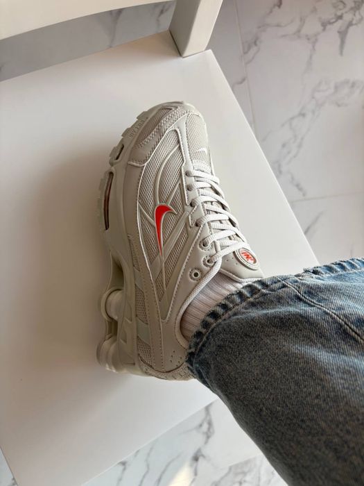 Nike Shox Ride 2 Light Bone and Turf Orange, Найк Шокс