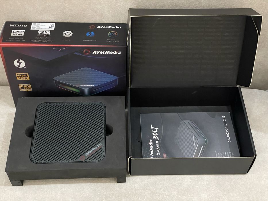 AVerMedia Live Gamer BOLT (GC555) - идеальное состояние, полный комплект