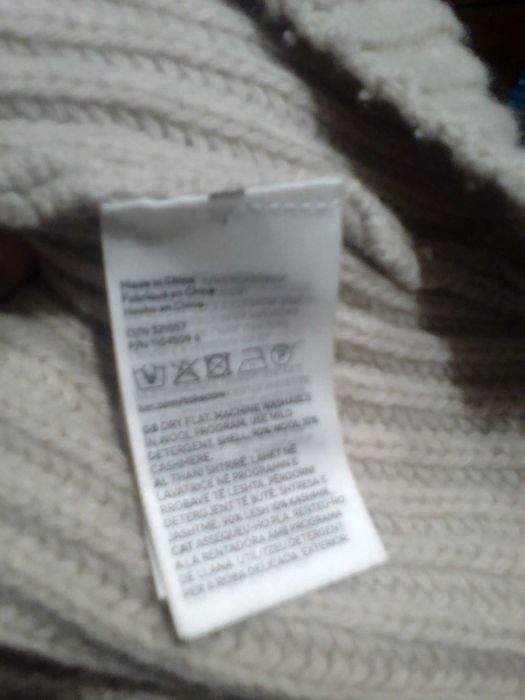 Свитер H§М женский укороченный (кроп)wool/cashmere.