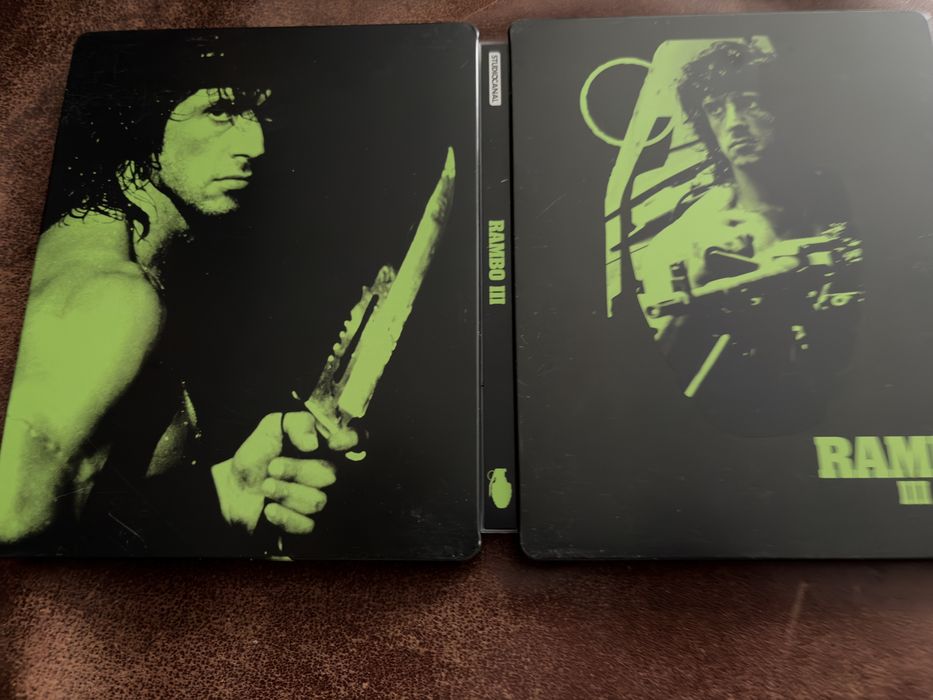 Trylogia Rambo 3x Steelbook Blu Ray + DVD bez PL