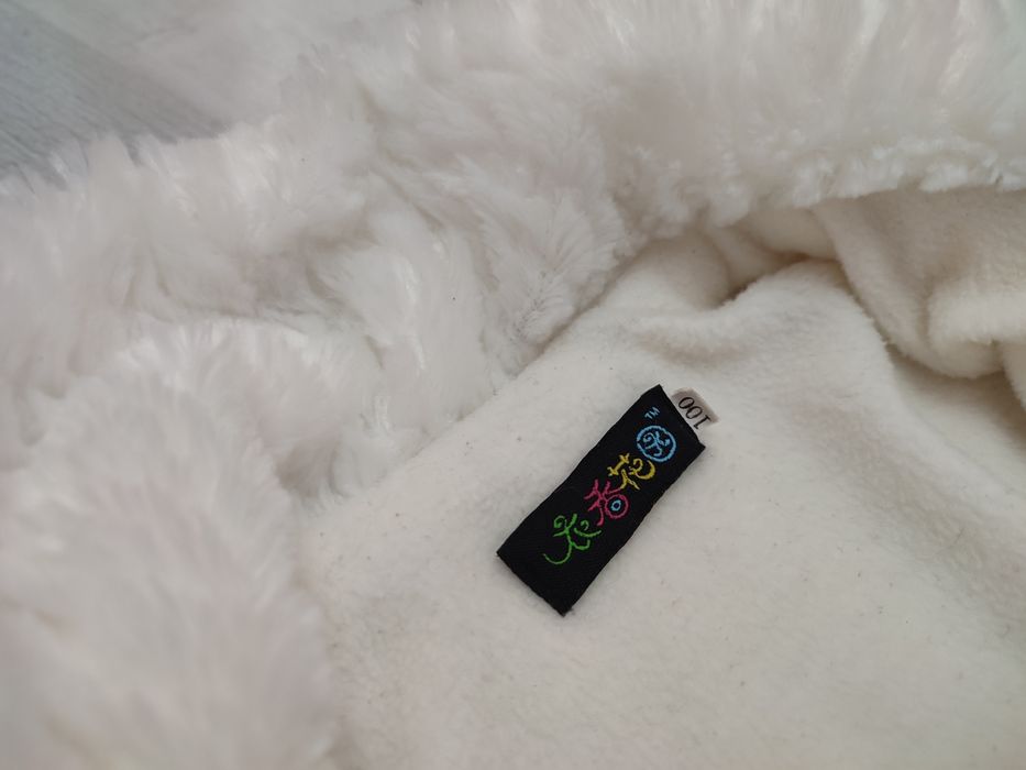 Płaszczyk białe futerko 86 92