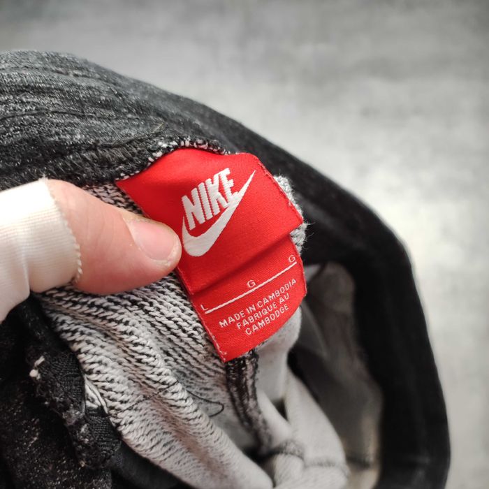 MĘSKIE Spodnie Dresy Sportowe Szare Nike Haft Logo Casual Active GYM