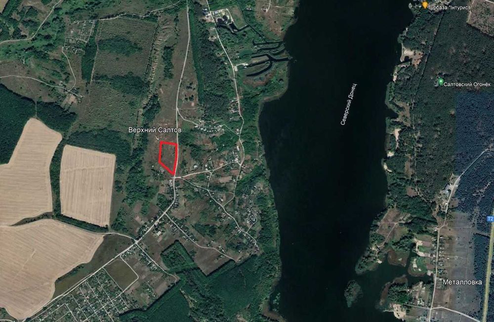 Земельный участок в с.Верхний Салтов с роскошным видом на воду