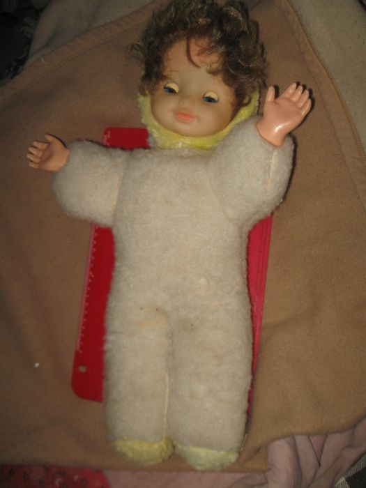 большая=51 см. мягкая кукла, времен СССР. Киевская ф-ка