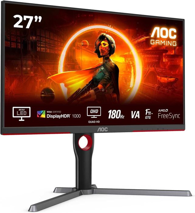 AOC GAMING MONITOR Q27G3XMN 180Hz - плавність зустрічає потужність