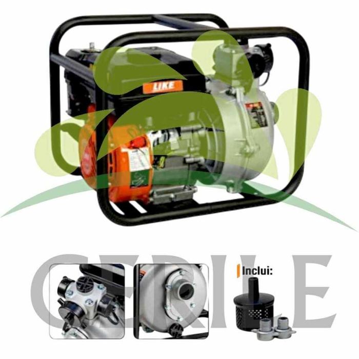 MOTOBOMBA ALTA PRESSÃO 7KG GASOLINA LIKE WP-20H2 KIT ANTI INCÊNDIO