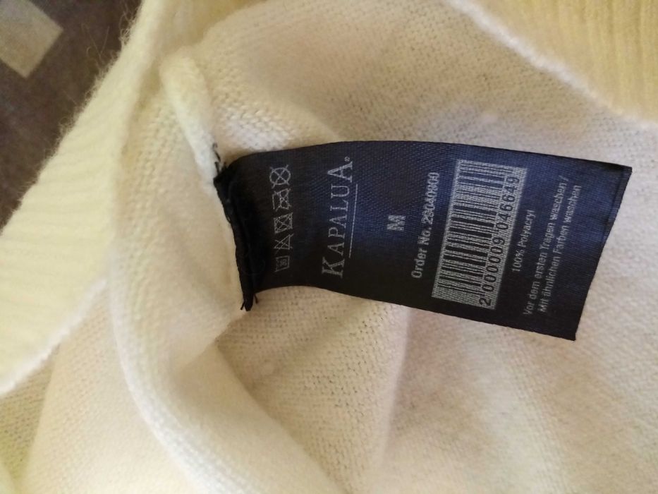 Sweter damski z dłuższym tyłem rozm M