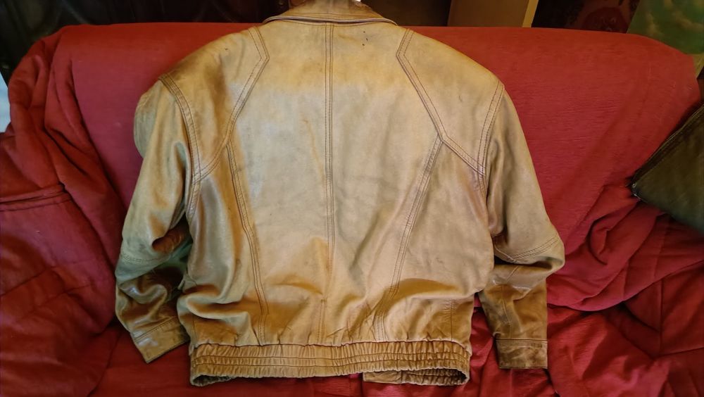 Casaco cabedal homem