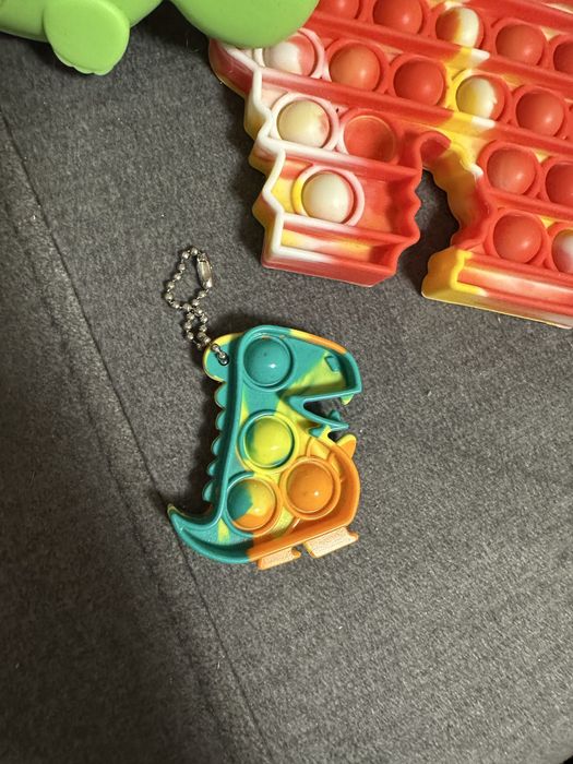 Push bubble pop zestaw 3 zabawek silikonowe sensoryczne