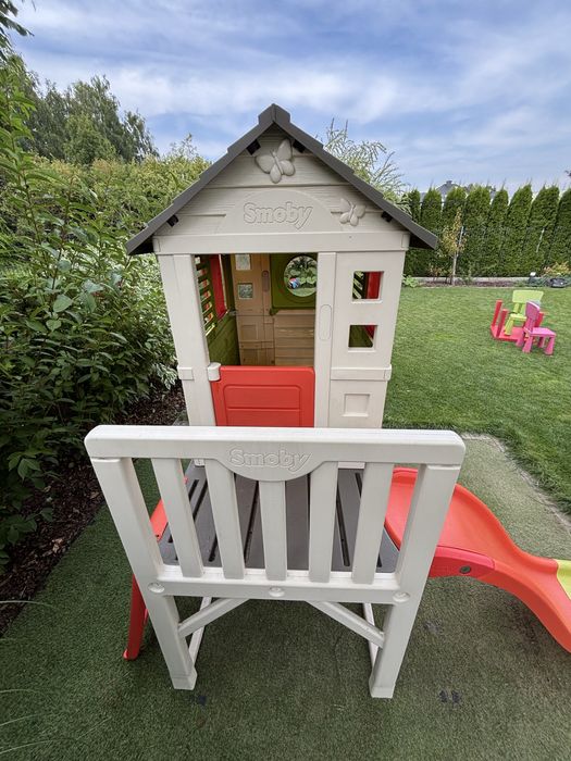Smoby domek na palach zjeżdżalnia drabinka