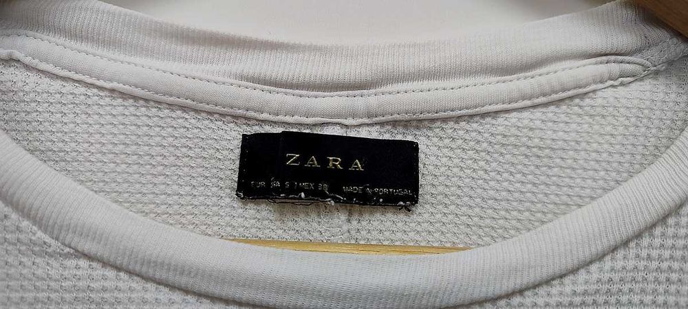 Koszulka damska ZARA na krótki rękaw dzianina rozm. S