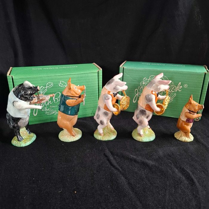 Coleção de figuras de animais em cerâmica original John Beswick