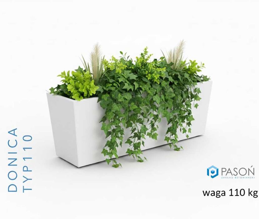 DONICE Betonowe DONICA Betonowa Beton Architektoniczny Biała PRODUCENT