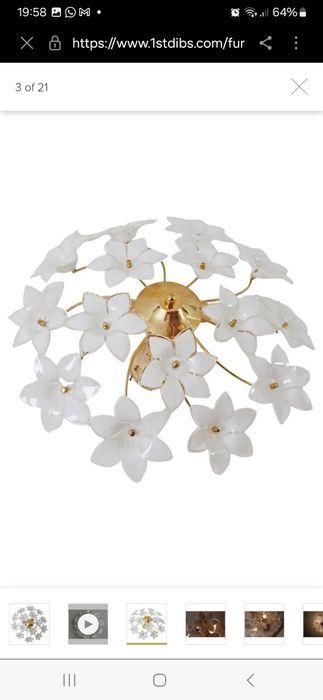 Candeeiro de teto Murano (USADO)