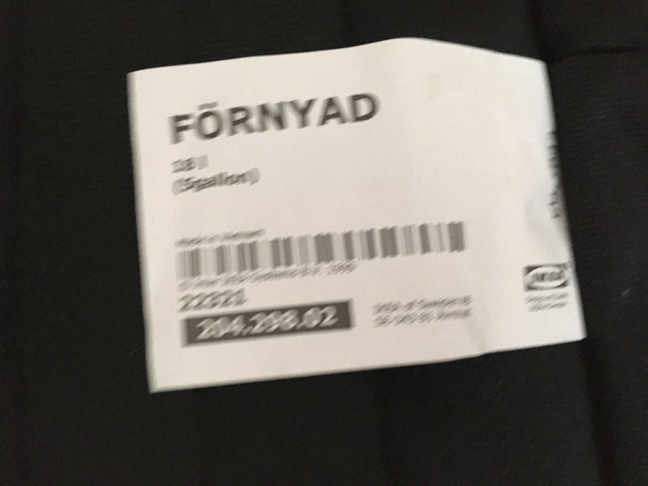 IKEA FORNYHAD plecak czarny 18 litrów NOWY