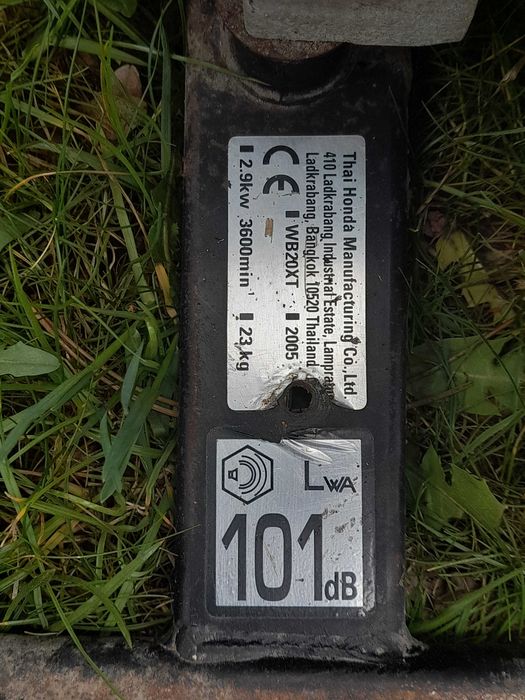 Motopompa do wody spalinowa HONDA WB20XT + 2 węże strażackie 30m i 8m