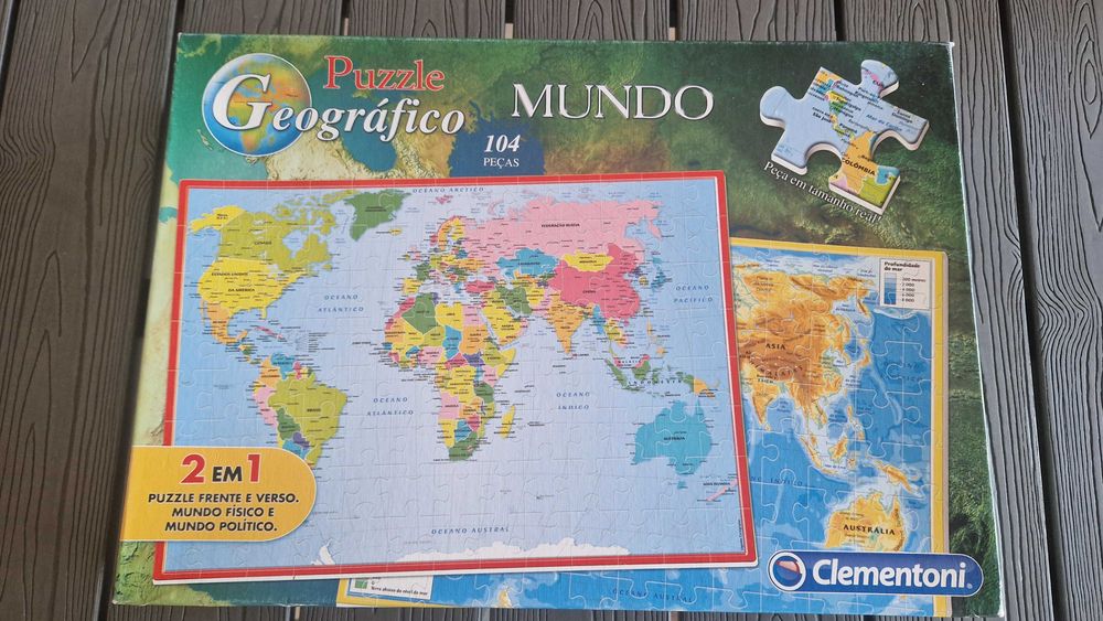 Puzzle Geográfico Mundo, Clementoni