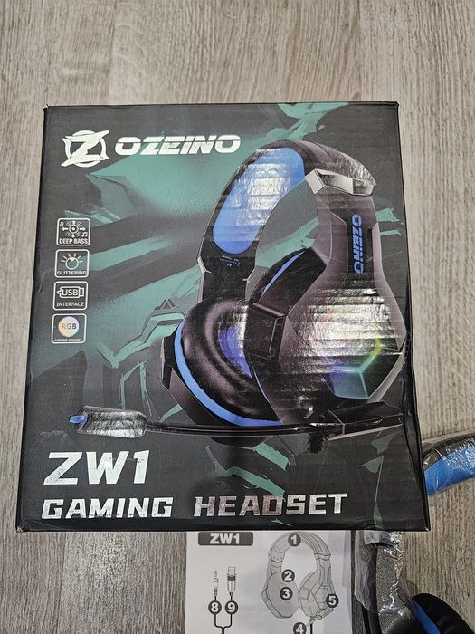 Геймерські навушники провідні з мікрофоном OZEINO ZW1