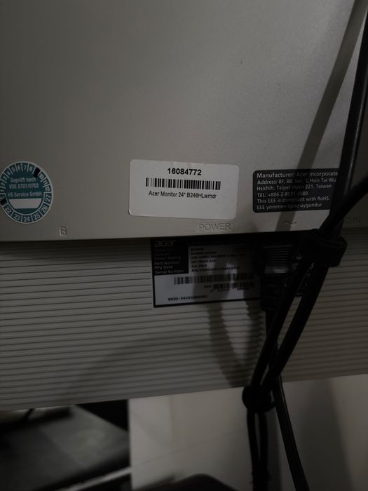 Monitor Acer 24" B246HL (Full HD) + kable. Tani ekran do biura/nauki