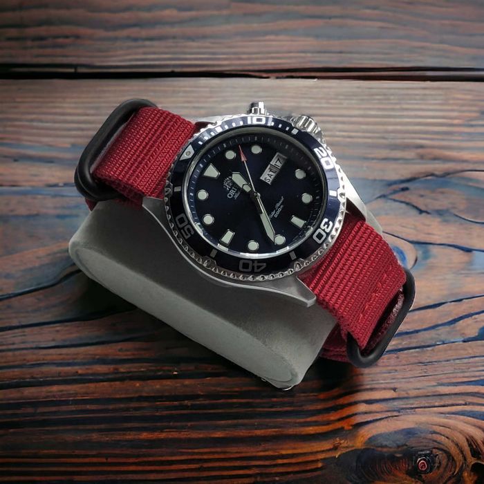 Pasek do zegarka Orient Mako Ray 22 mm Nato Zulu Strong PVD Premium