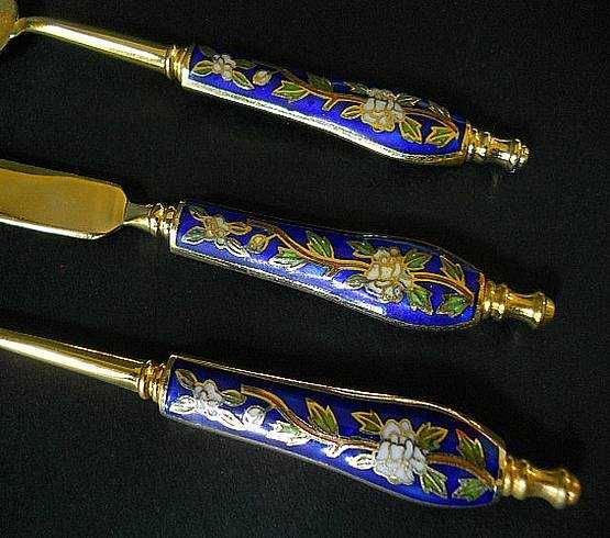 Винтажный Китайский набор клуазоне